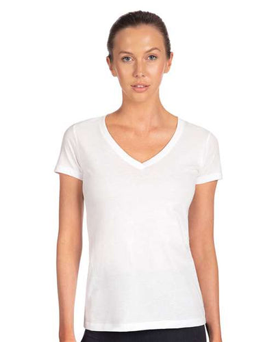 Next Level 1540 White — on model front
