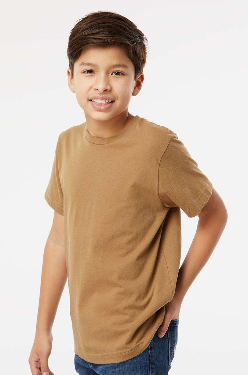 Youth Fine Jersey T-Shirt - Coyote Brown