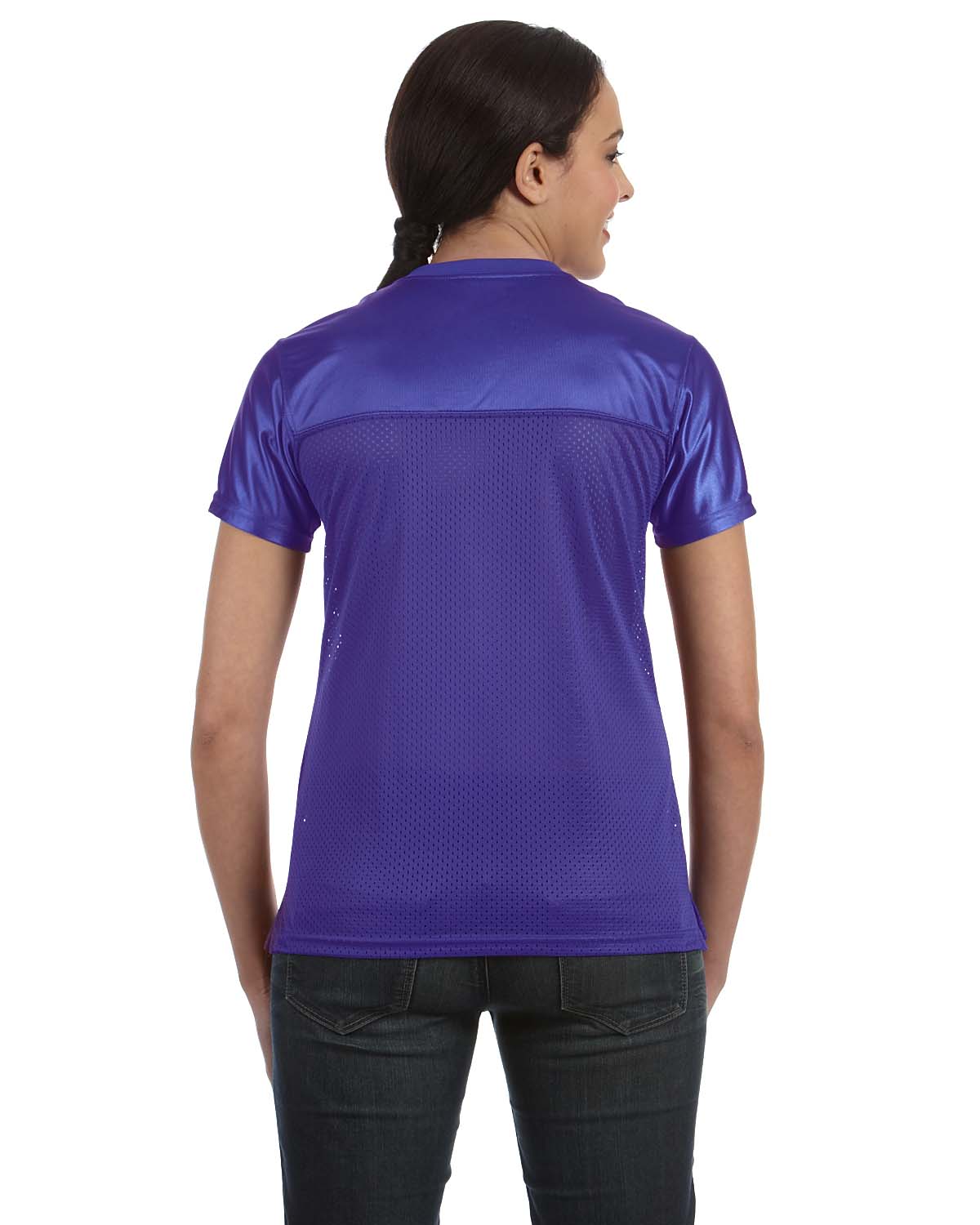 Women's Junior Fit Replica Football T-Shirt - Purple