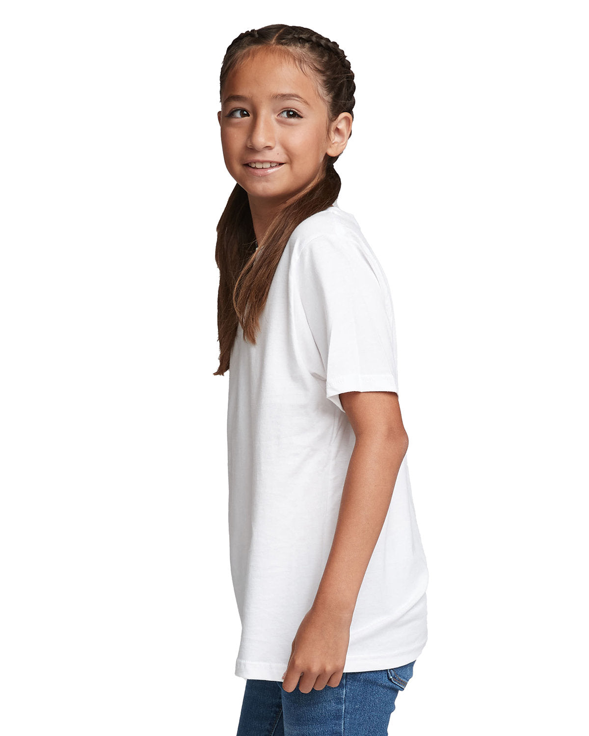 Youth Cotton Crew - White