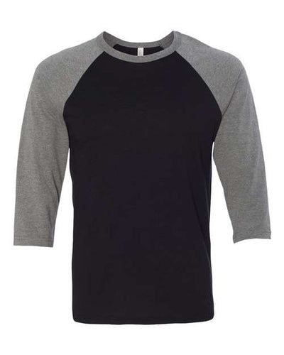 BELLA + CANVAS 3200 Black/ Deep Heather — front