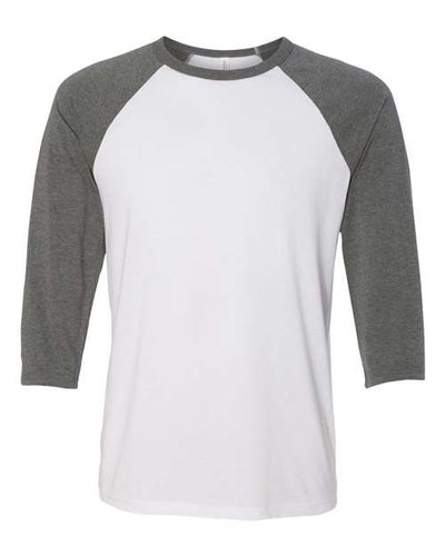 BELLA + CANVAS 3200 White/ Deep Heather — front