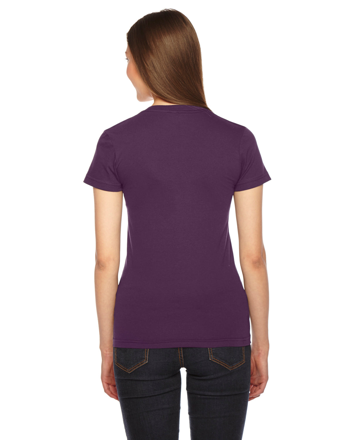 Women's Fine Jersey Short-Sleeve T-Shirt - Eggplant