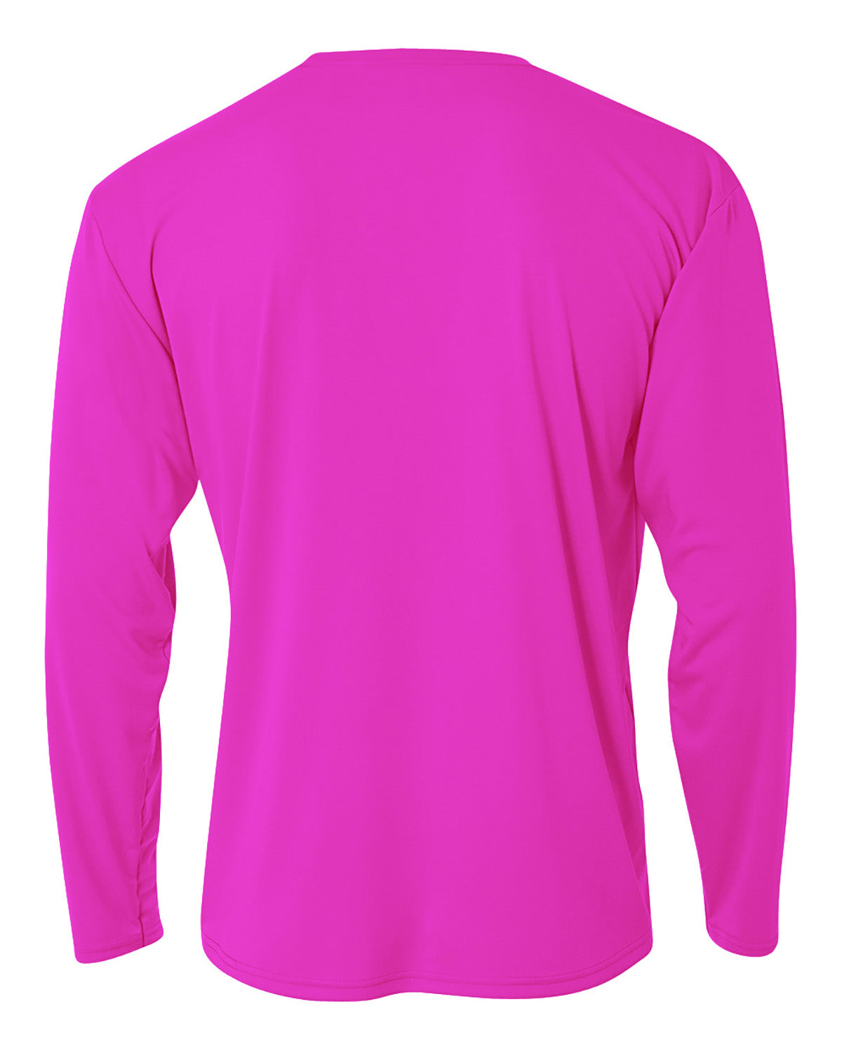 Men's Cooling Performance Long Sleeve T-Shirt - Fuchsia