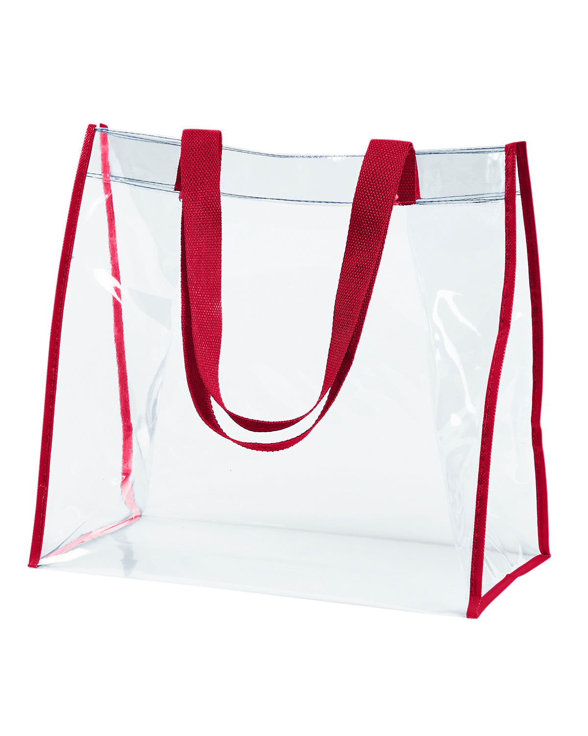 Clear PVC Tote - Red