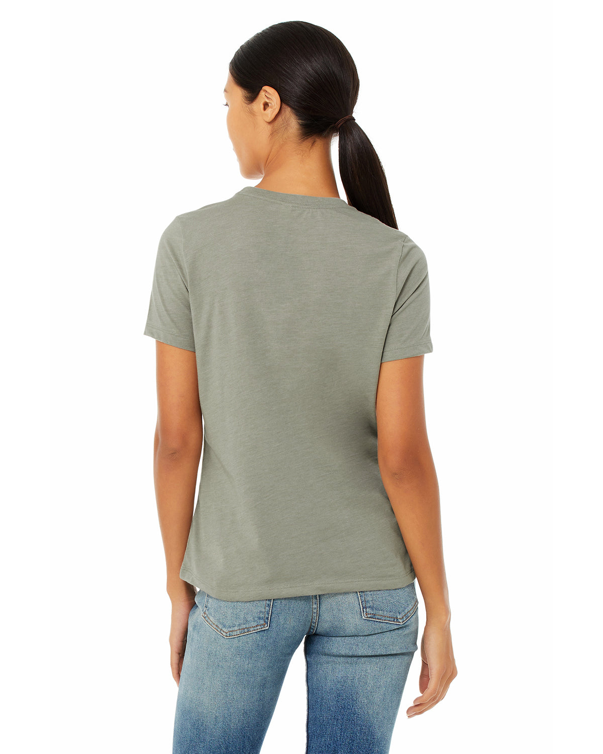 Women's Heathered Relaxed Jersey Short-Sleeve T-Shirt - Heather Stone
