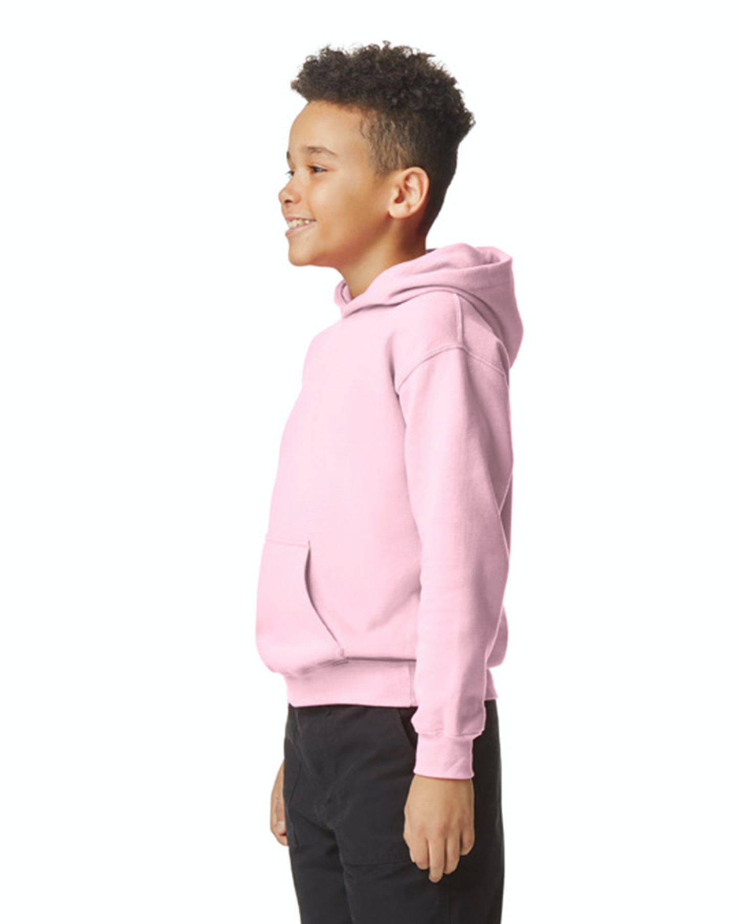 Youth Softstyle Midweight Fleece Hoodie - Light Pink