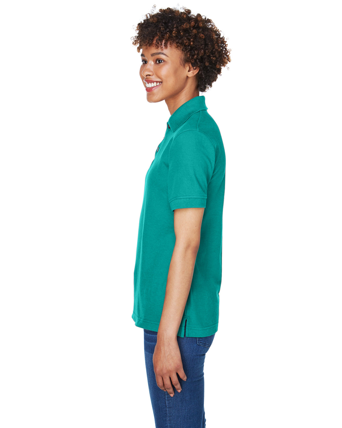 Women's Whisper Piqué Polo - Jade