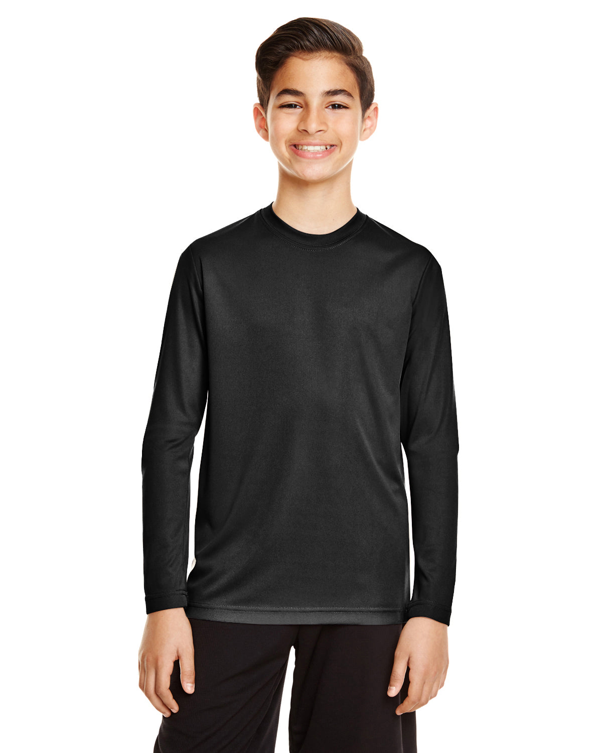 Youth Zone Performance Long-Sleeve T-Shirt - Black
