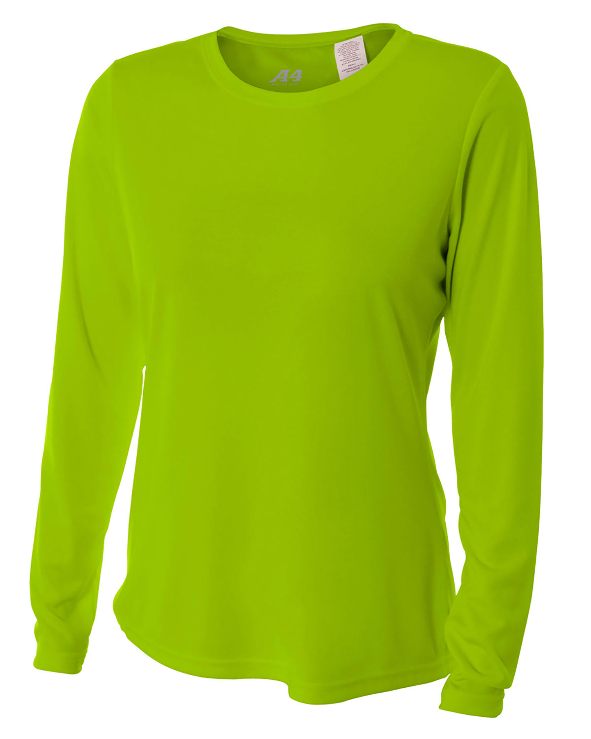 Women's Long Sleeve Cooling Performance Crew Shirt - Lime
