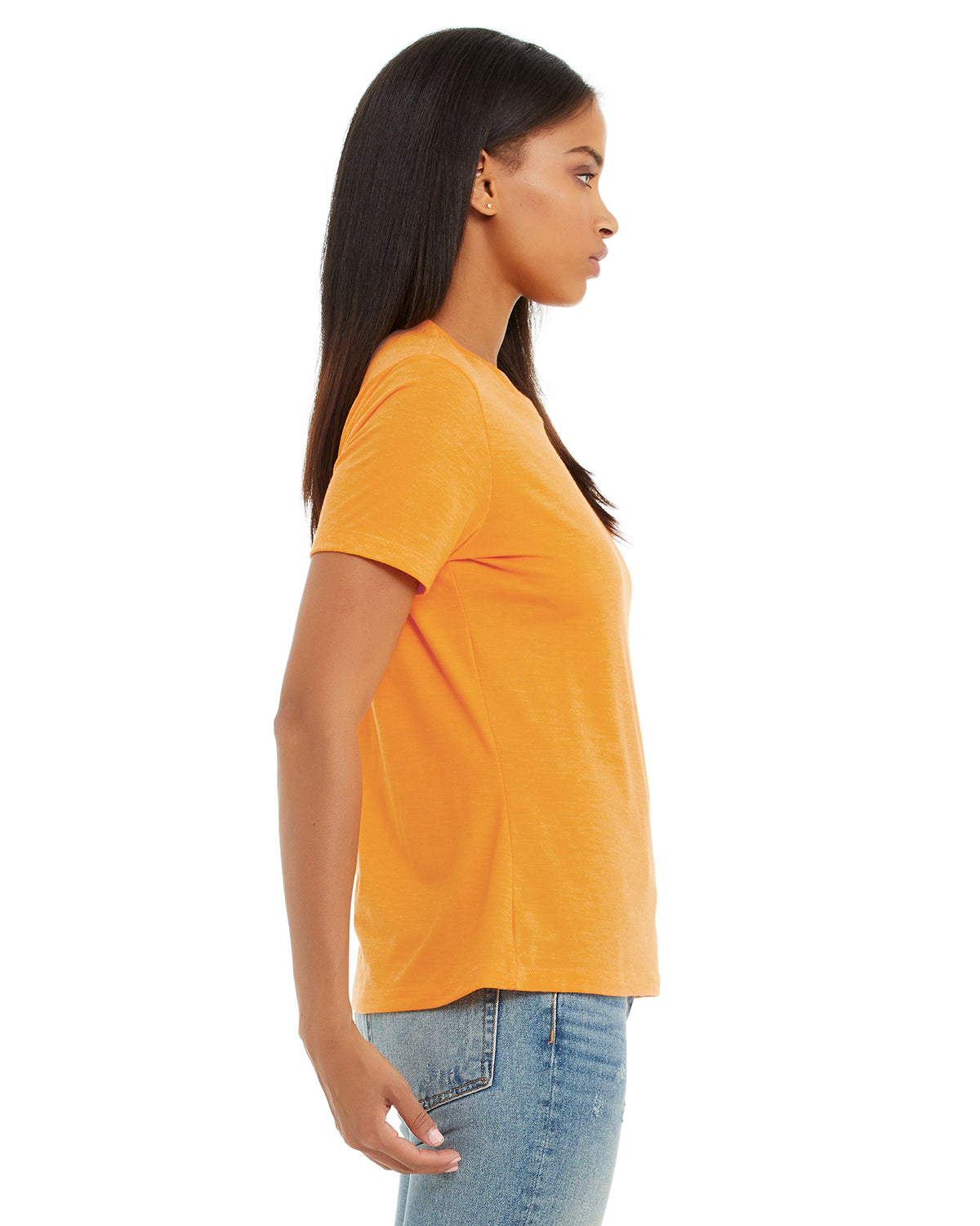 Women's Heathered Relaxed Jersey Short-Sleeve T-Shirt - Heather Marmalade