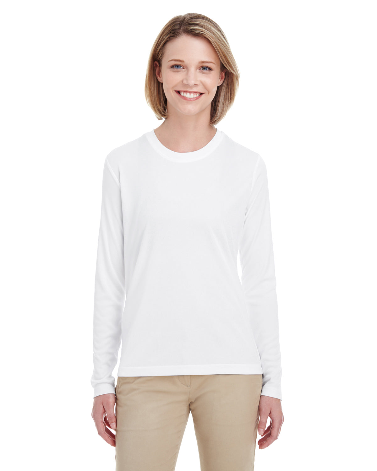 Women's Cool & Dry Performance Long-Sleeve Top - White