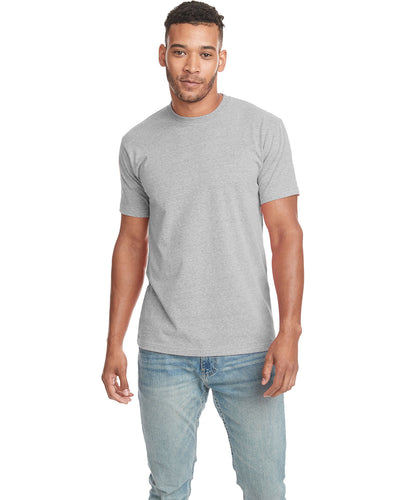 Unisex Sueded Snow Crewneck T-Shirt - Snow Heather Gray