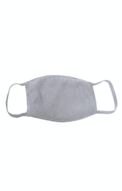 25 Pack - USA-Made 100% Cotton Face Cover - Dark Ash