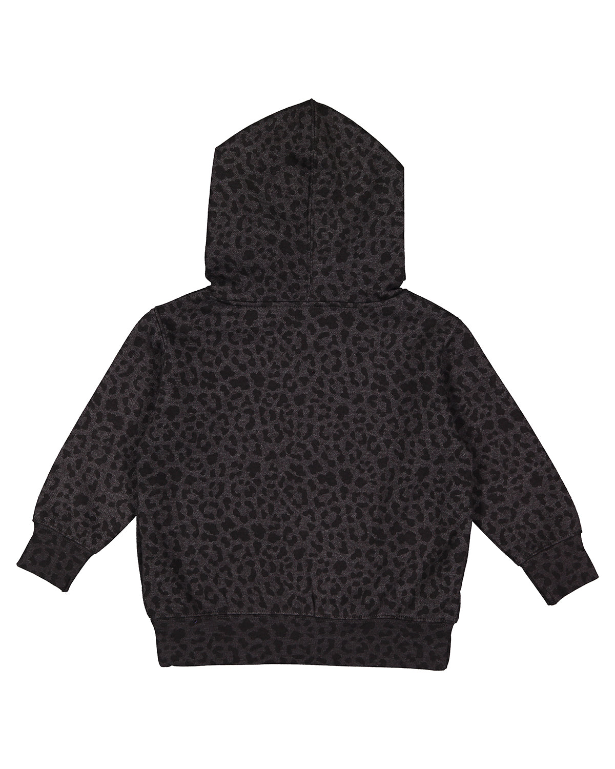 Toddler Pullover Fleece Hoodie - Black Leopard