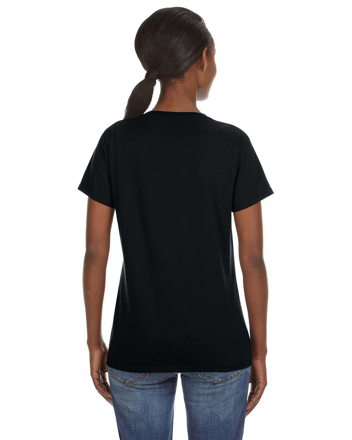 Women's Lightweight V-Neck T-Shirt - Black