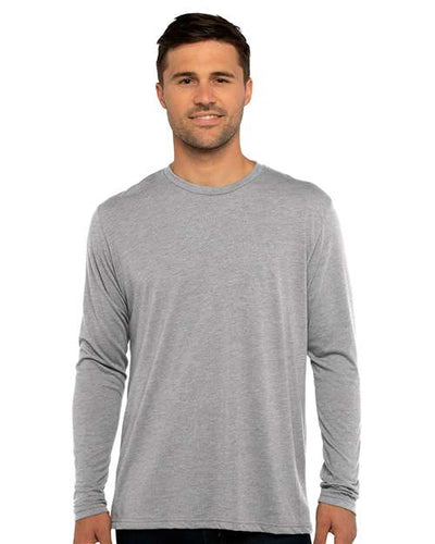 Next Level 6071 Premium Heather — on model front