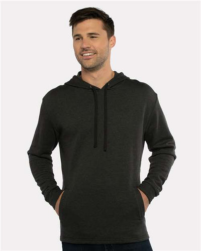 Next Level 9300 Heather Black — on model front