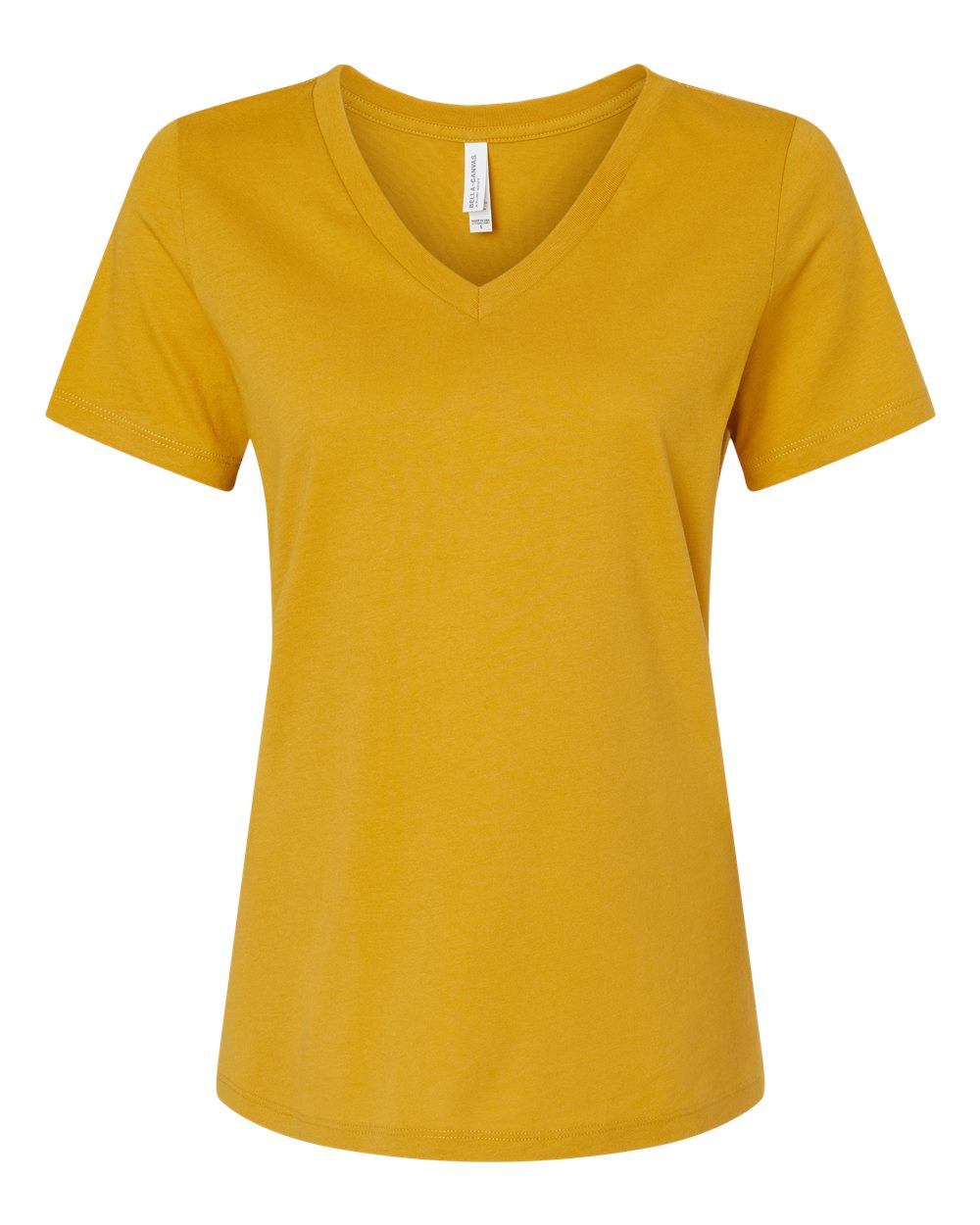 Women's Relaxed Jersey V-Neck T-Shirt - Mustard