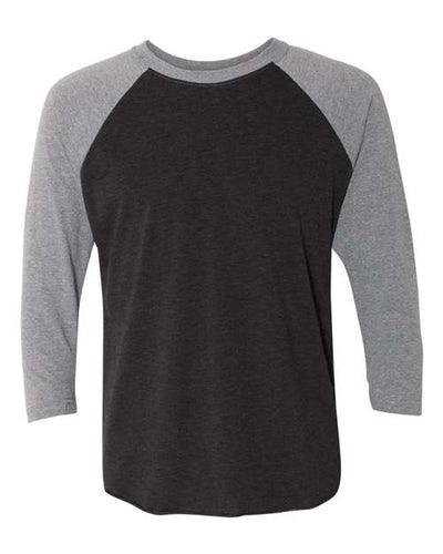 Next Level 6051 Premium Heather Sleeves/ Vintage Black Body — front
