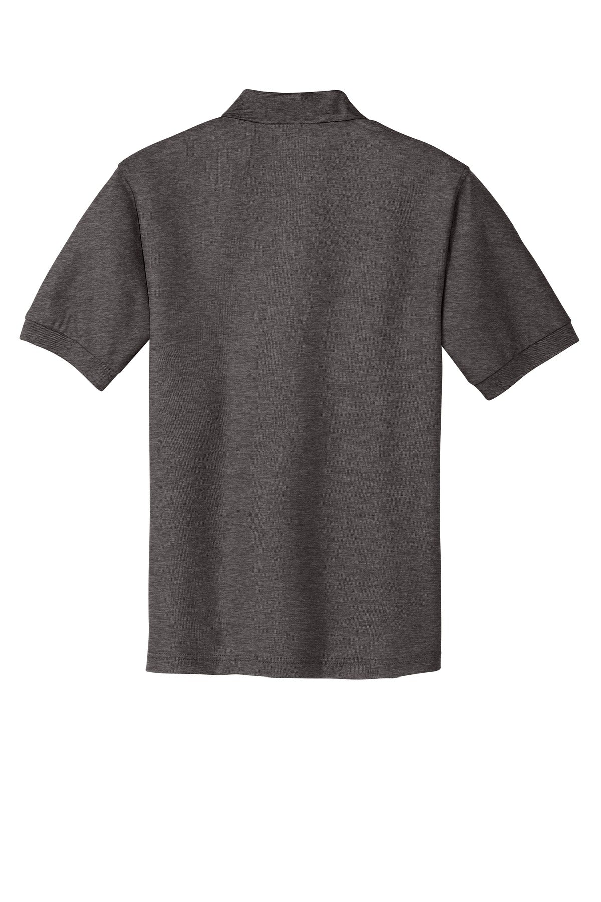Unisex Silk Touch Polo - Charcoal Heather Gray