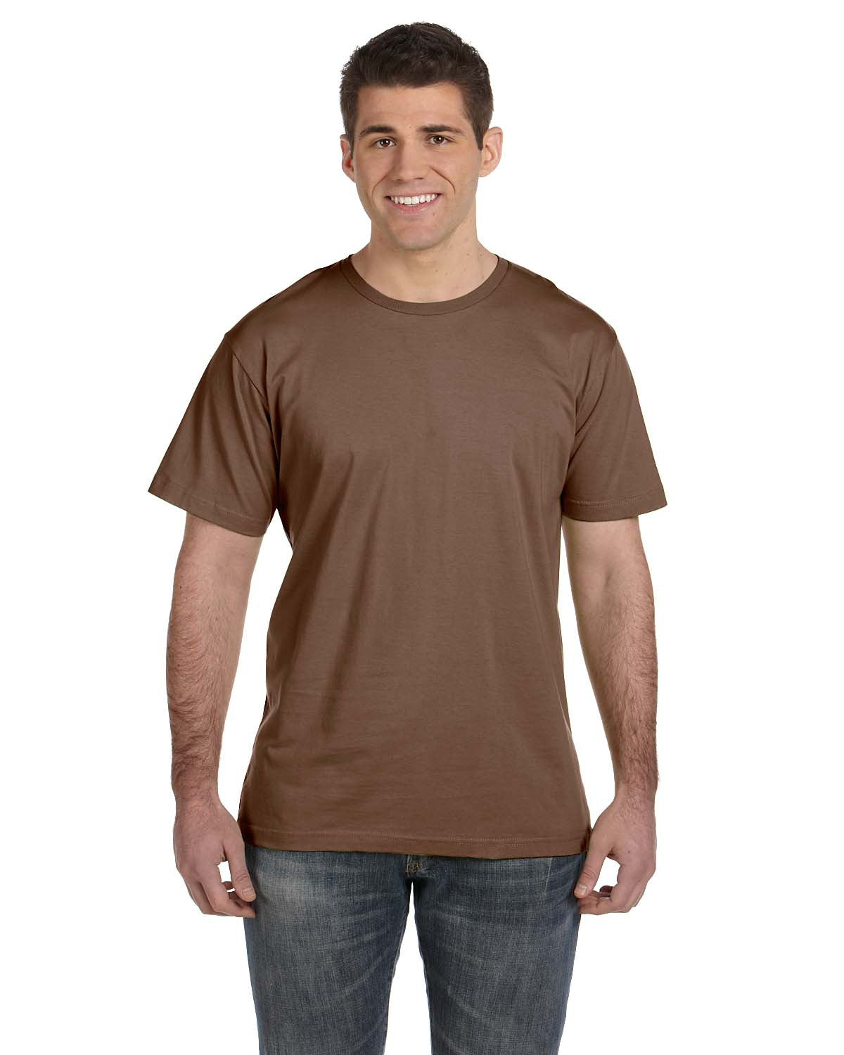 Unisex Fine Jersey T-Shirt - Brown