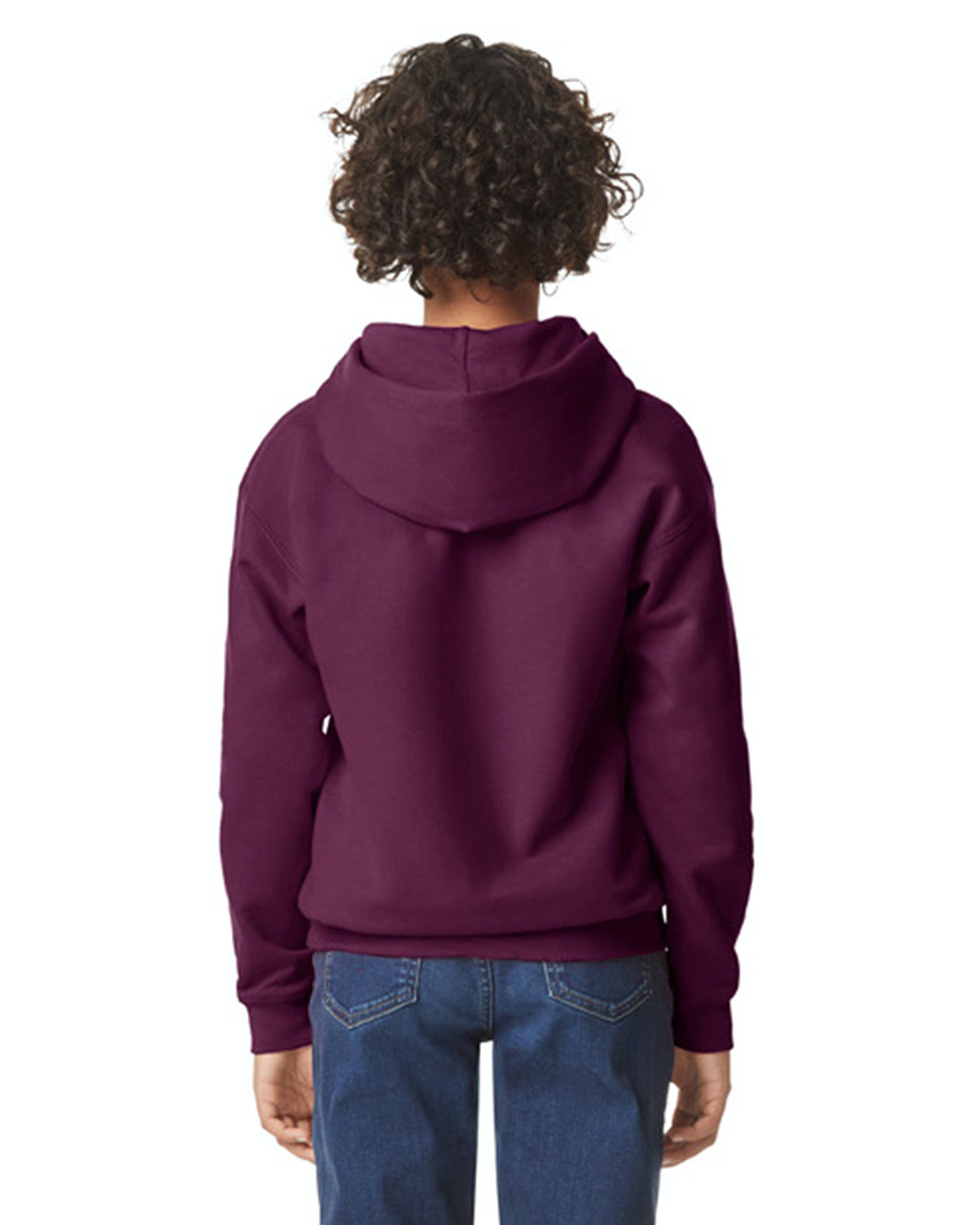 Youth Softstyle Midweight Fleece Hoodie - Maroon