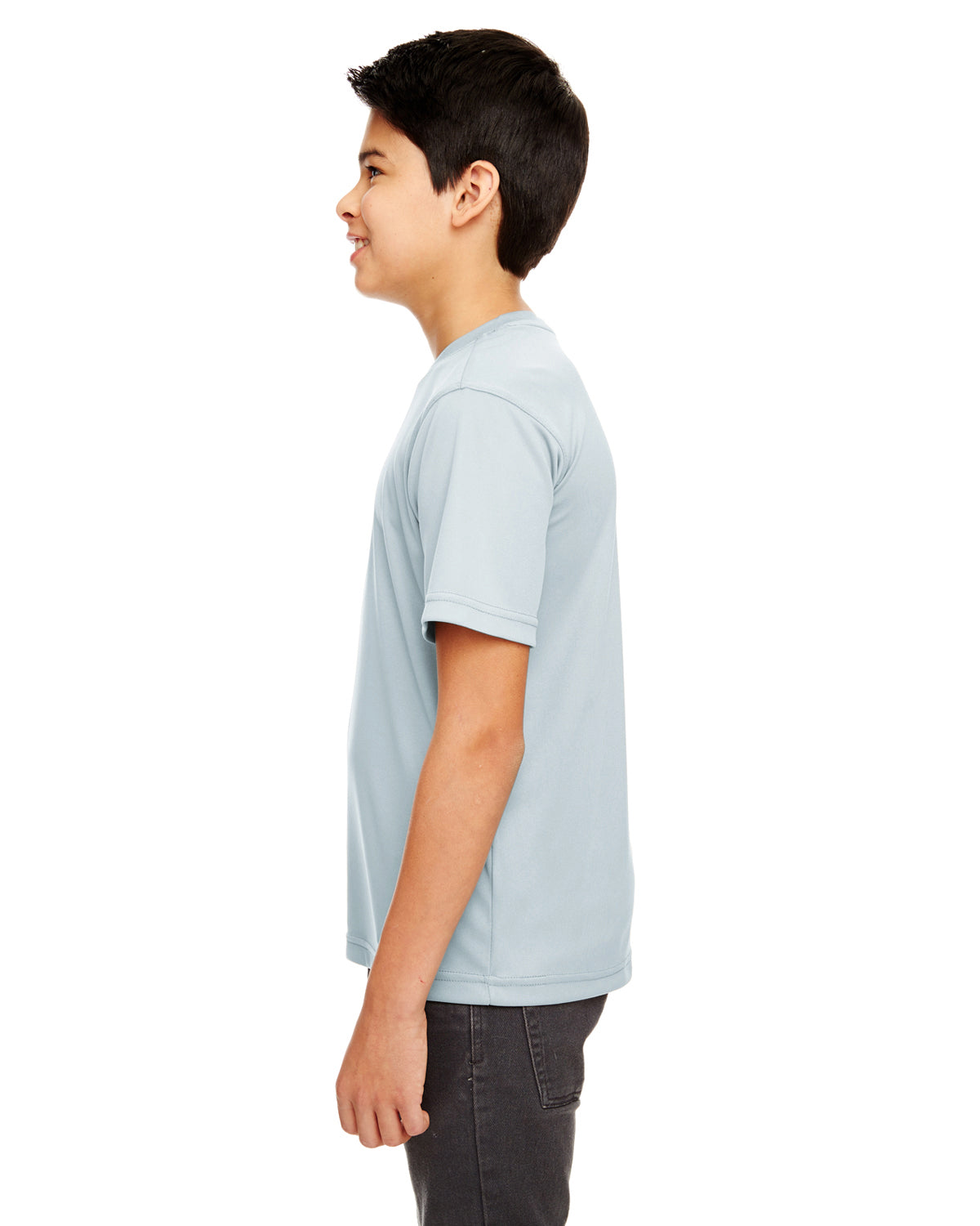 Youth Cool & Dry Basic Performance T-Shirt - Gray