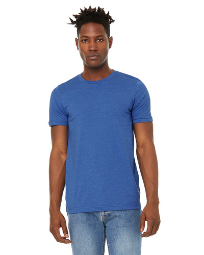 Unisex Sueded T-Shirt - Heather True Royal