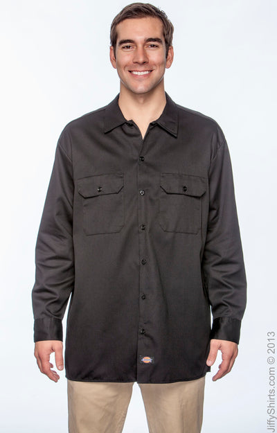 Unisex Long-Sleeve Work Shirt - Black