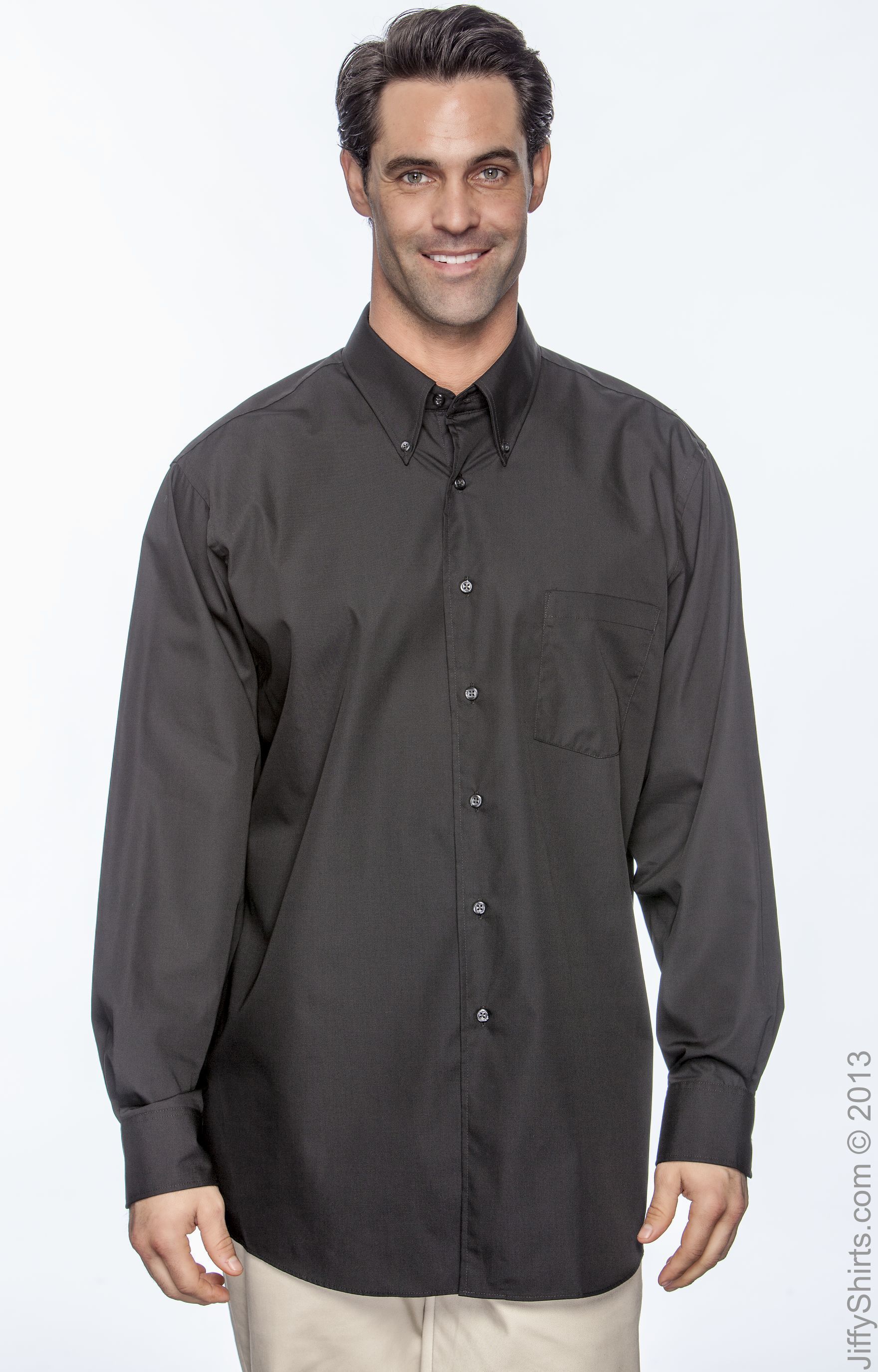 Silky Poplin Shirt - Black