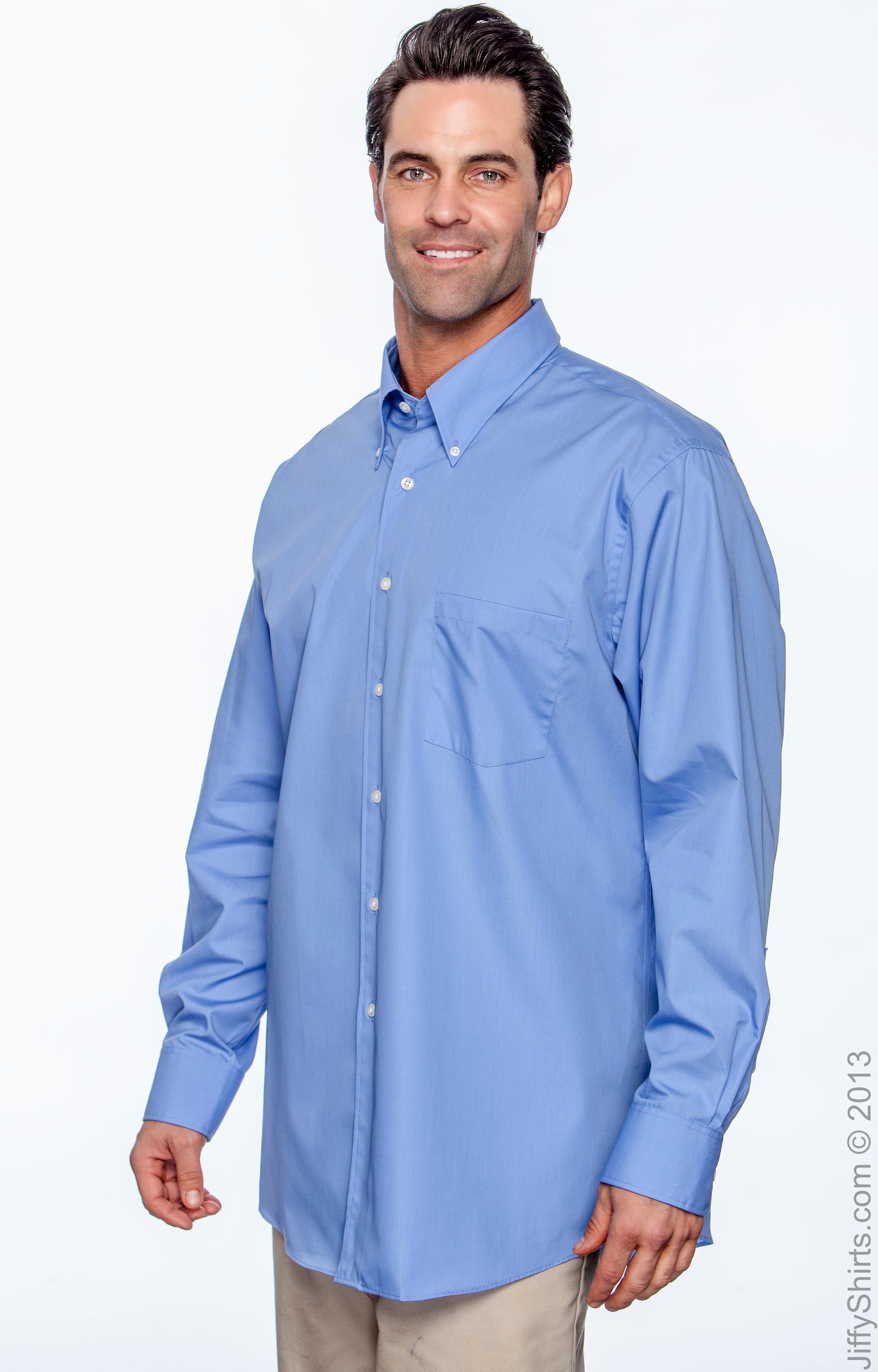 Silky Poplin Shirt - Periwinkle