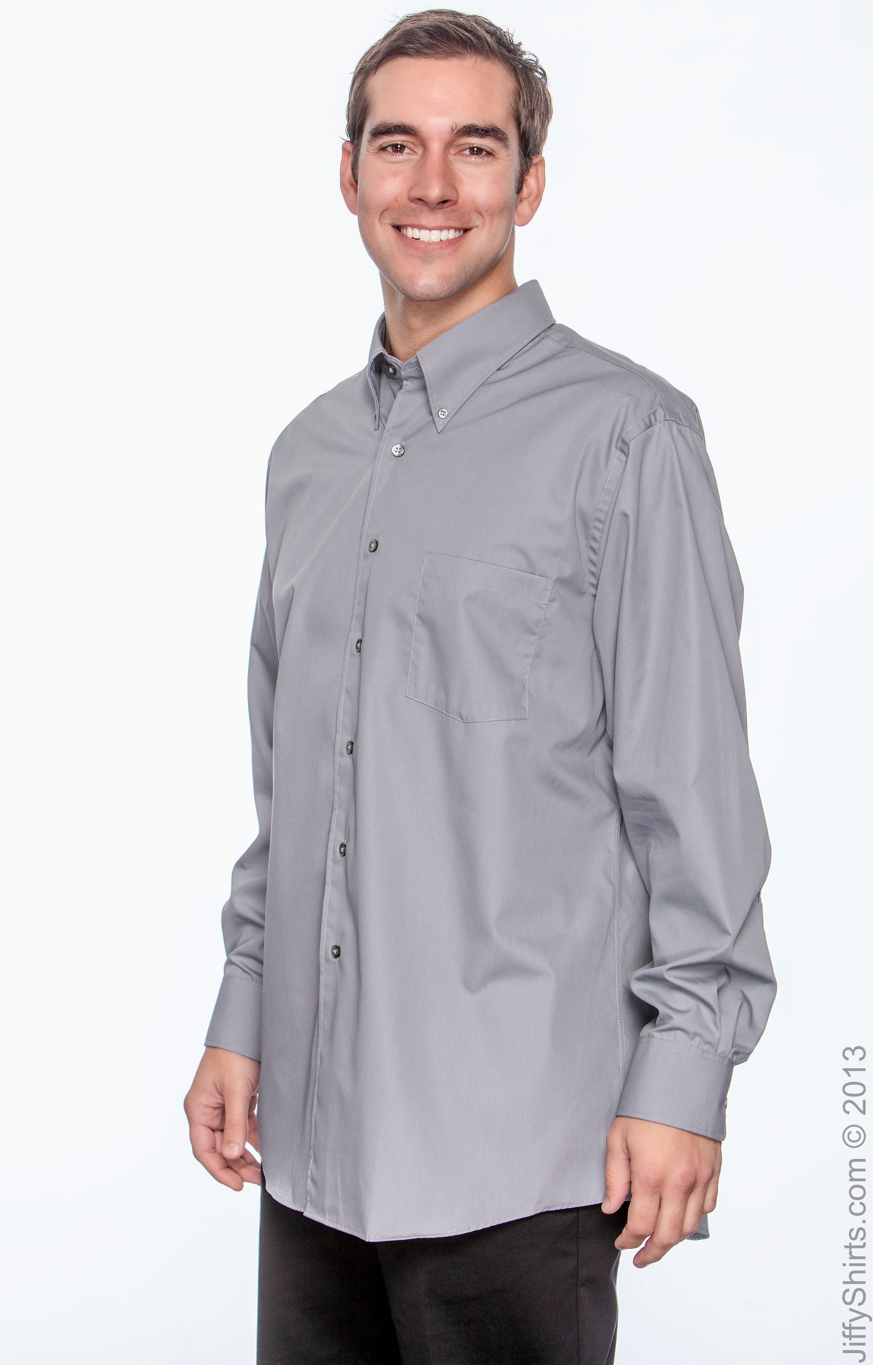 Silky Poplin Shirt - Slate