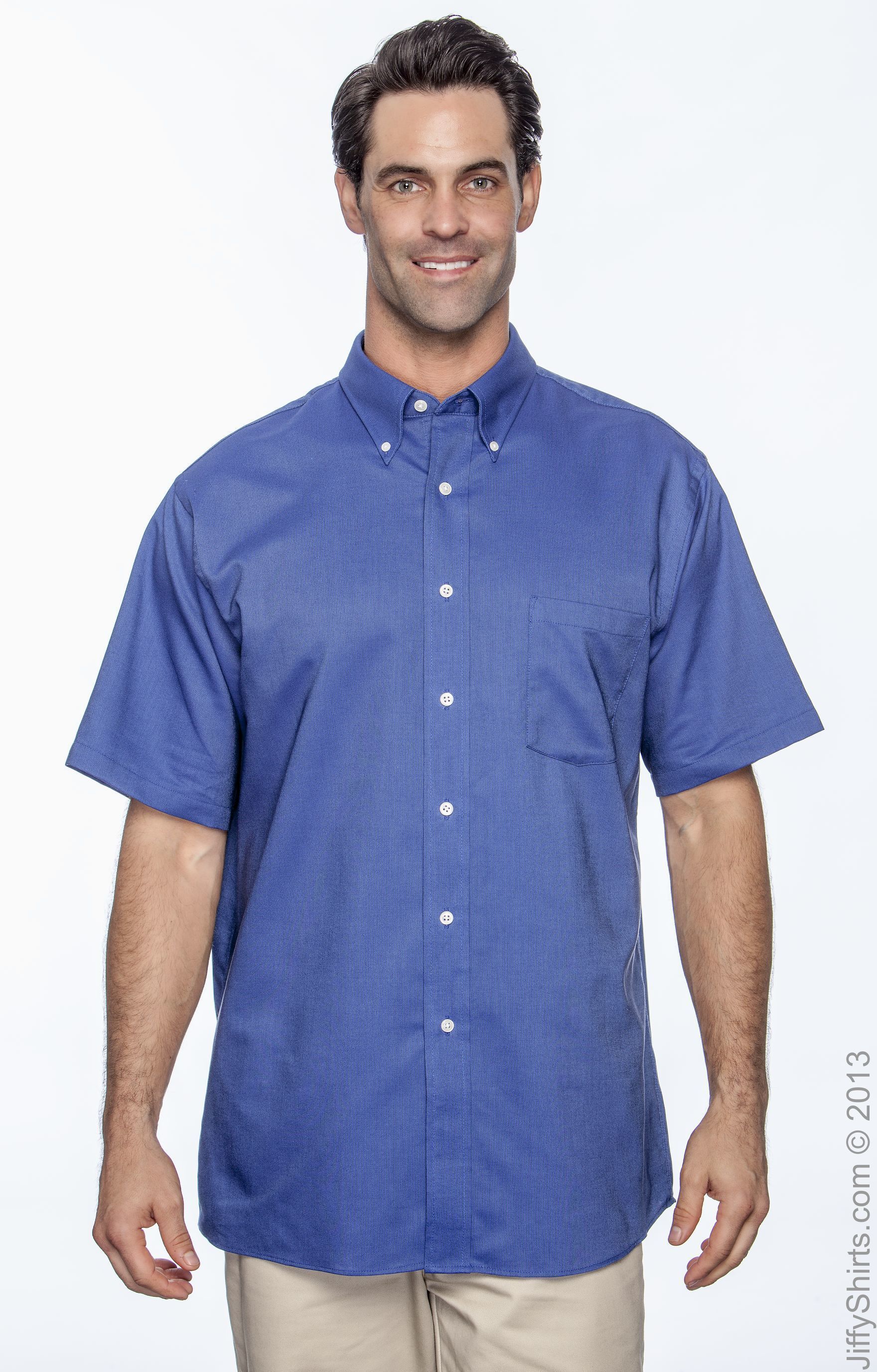 Men's Classic Short-Sleeve Oxford - English Blue