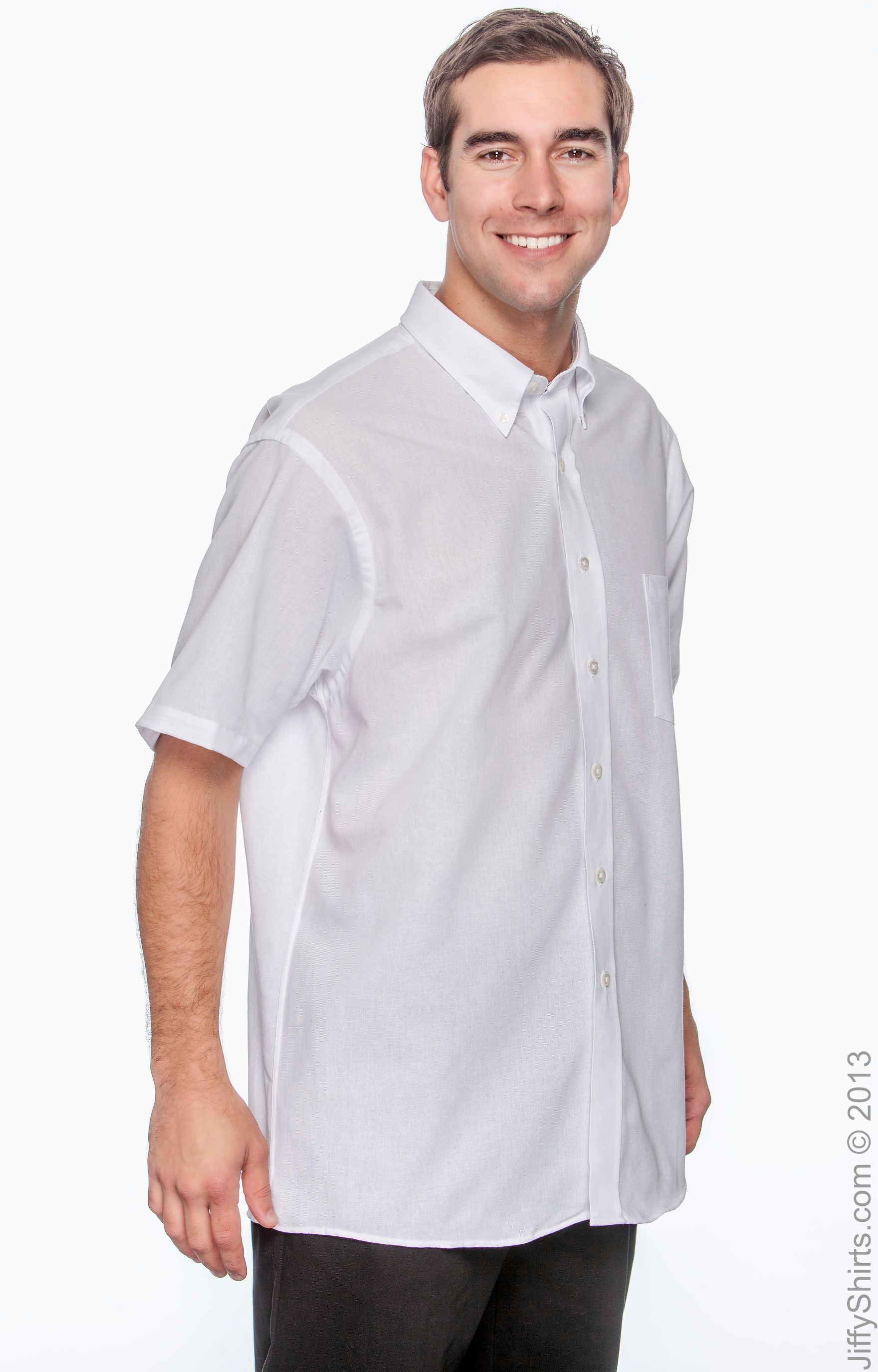 Men's Classic Short-Sleeve Oxford - White