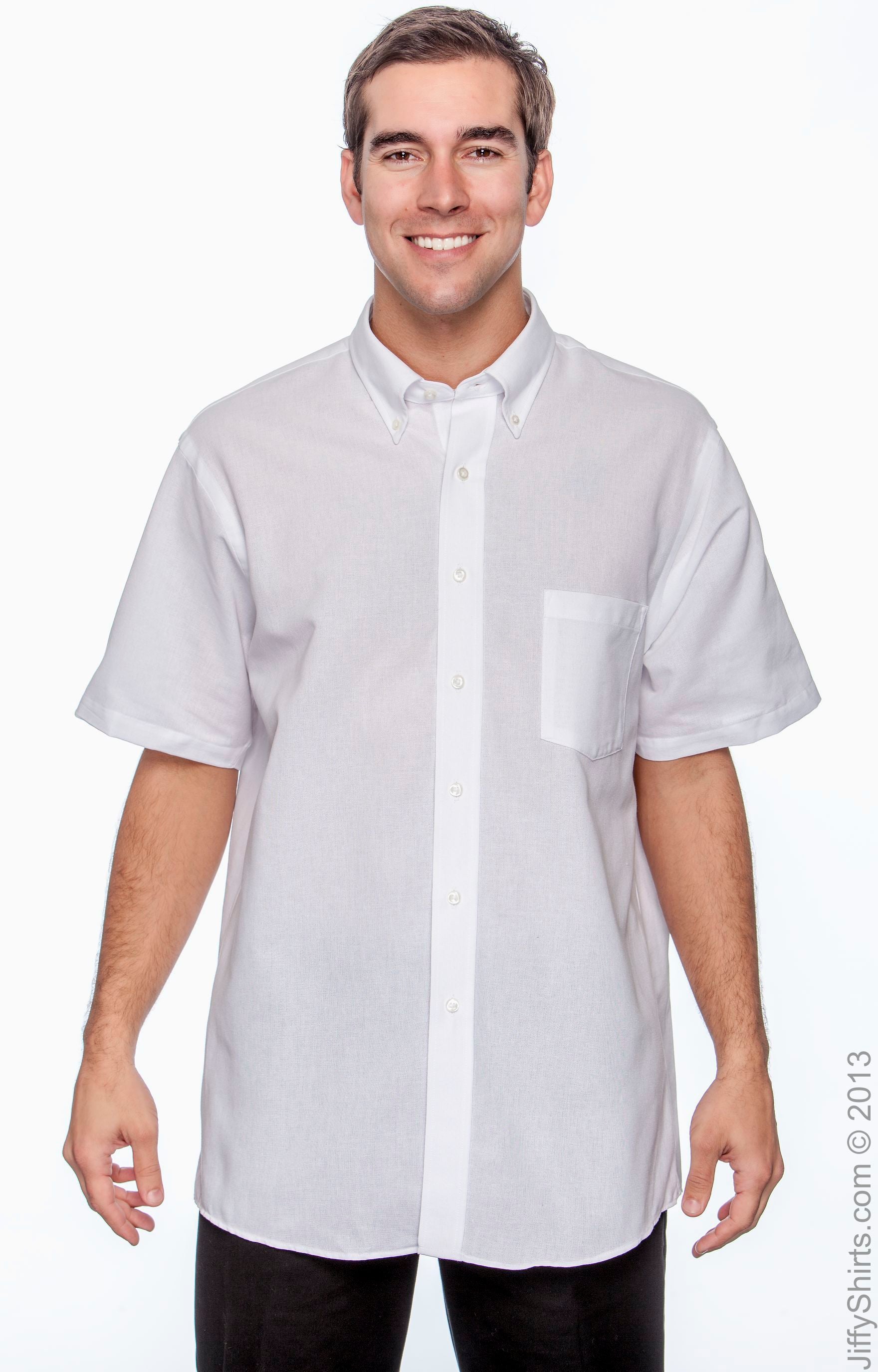 Men's Classic Short-Sleeve Oxford - White