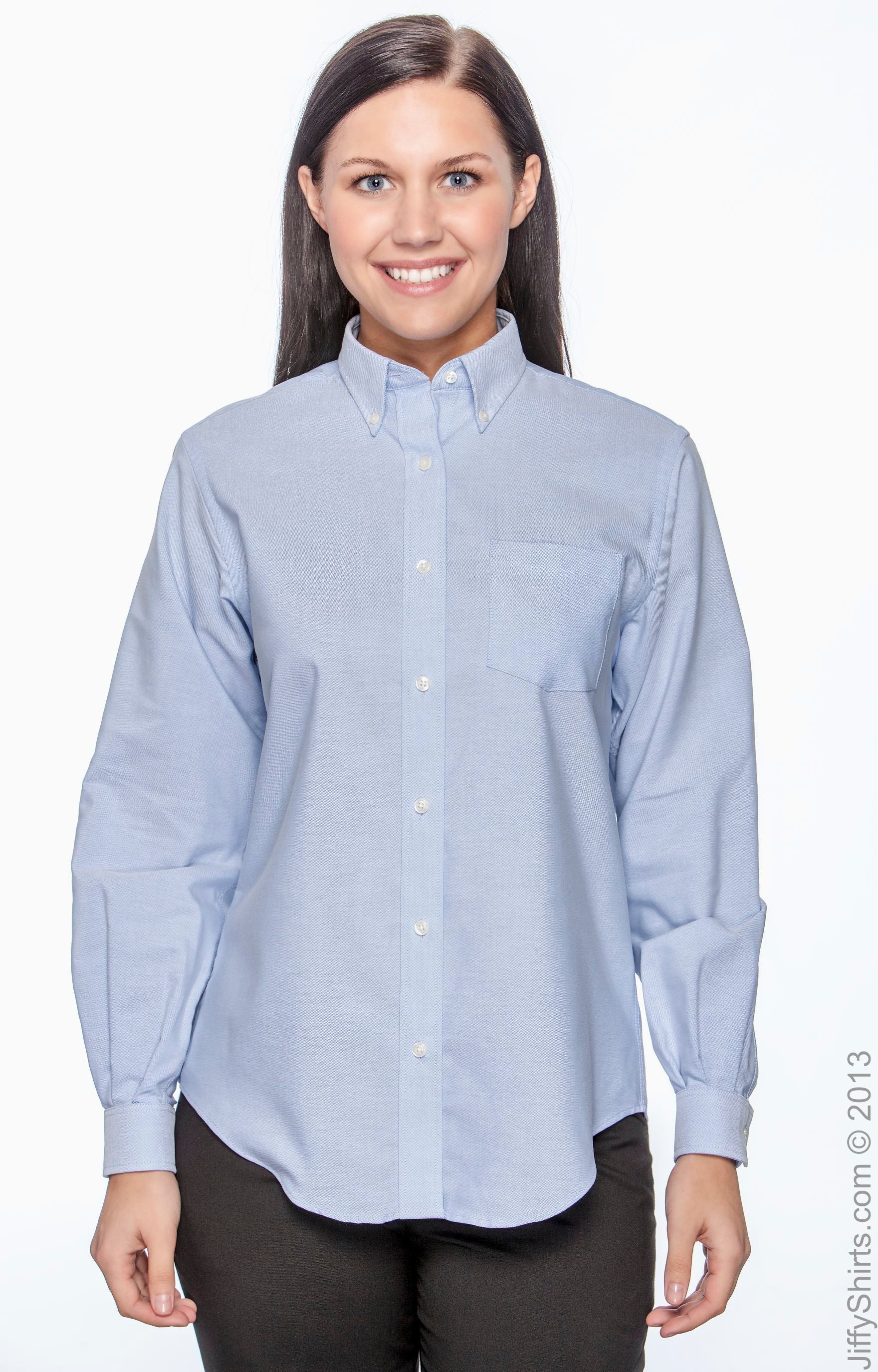 Women's Classic Long-Sleeve Oxford - Light Blue