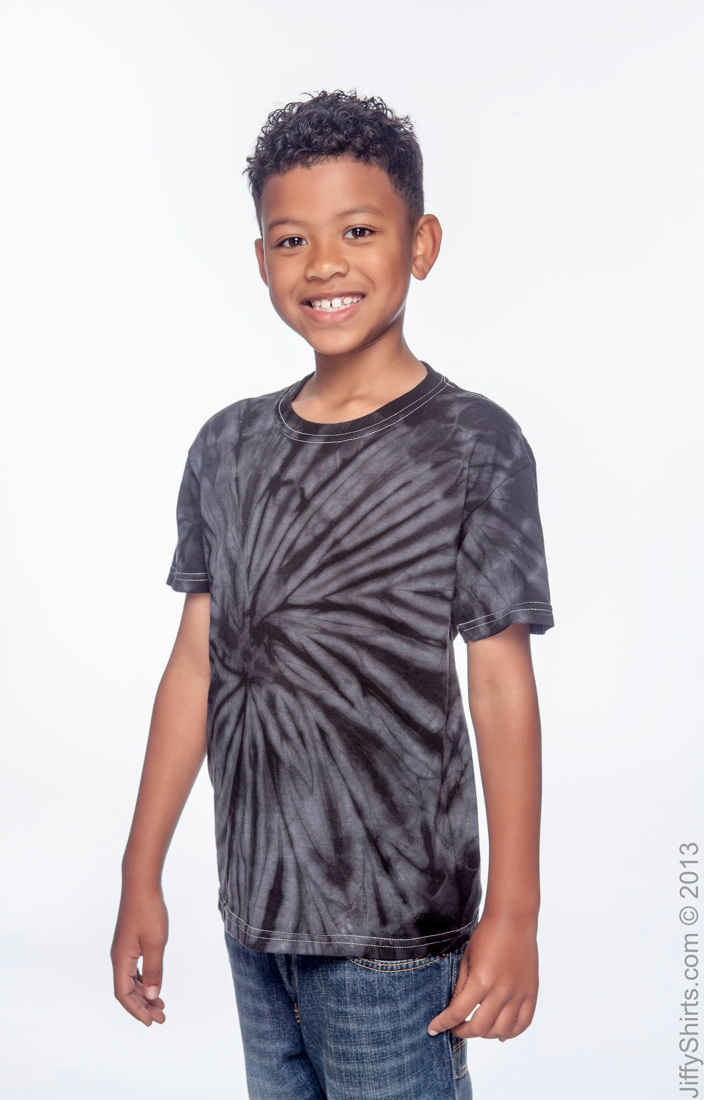 Youth 100% Cotton Spider T-Shirt - Spider Black