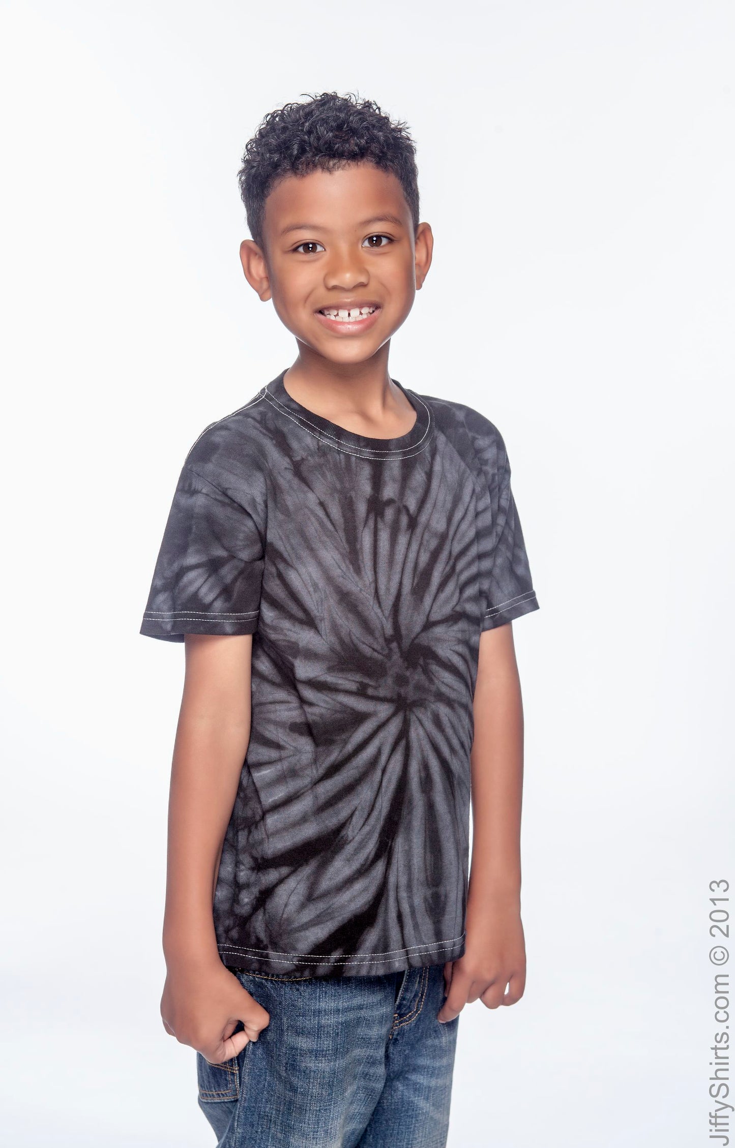 Youth 100% Cotton Spider T-Shirt - Spider Black