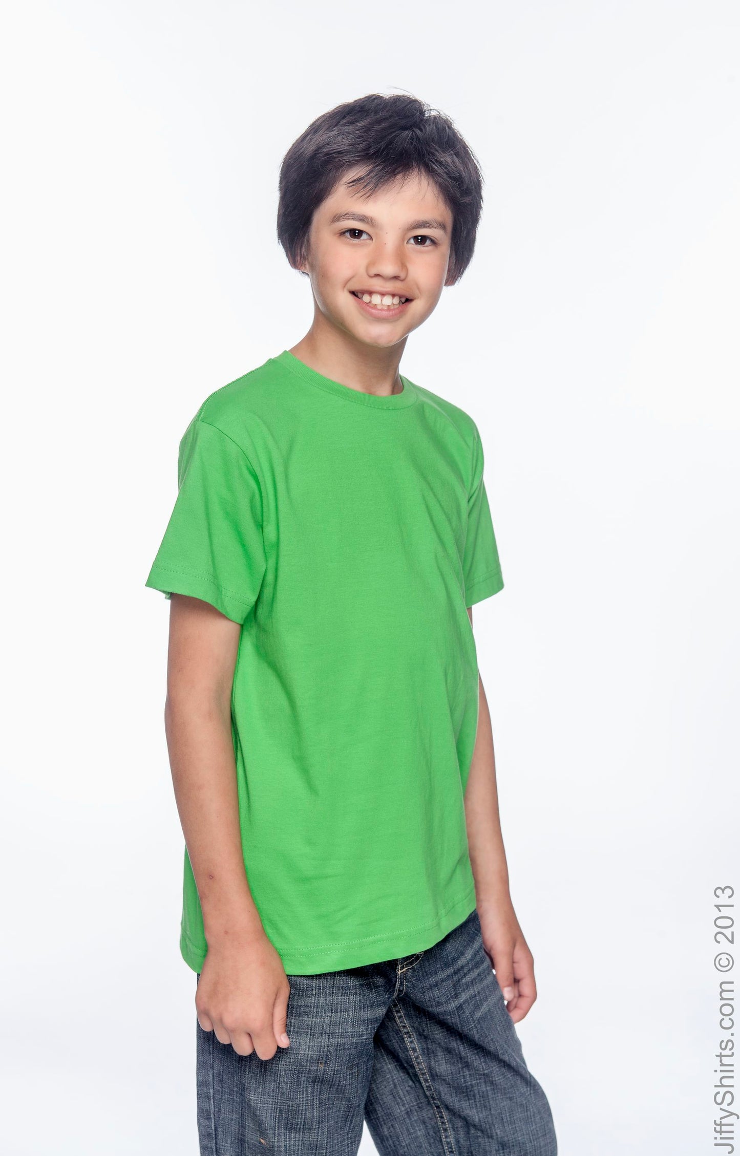 Youth Fine Jersey T-Shirt - Apple