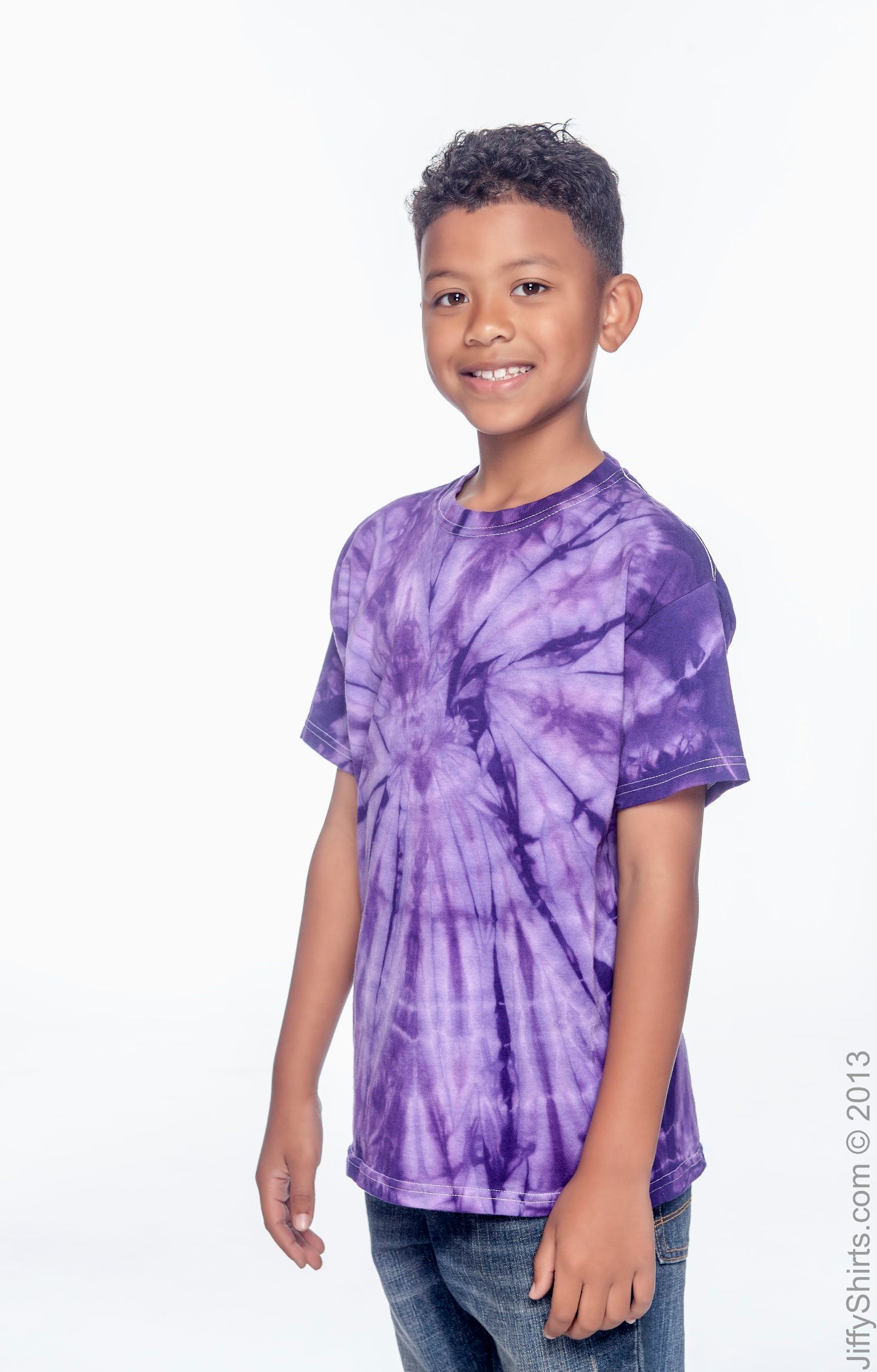 Youth 100% Cotton Spider T-Shirt - Spider Purple