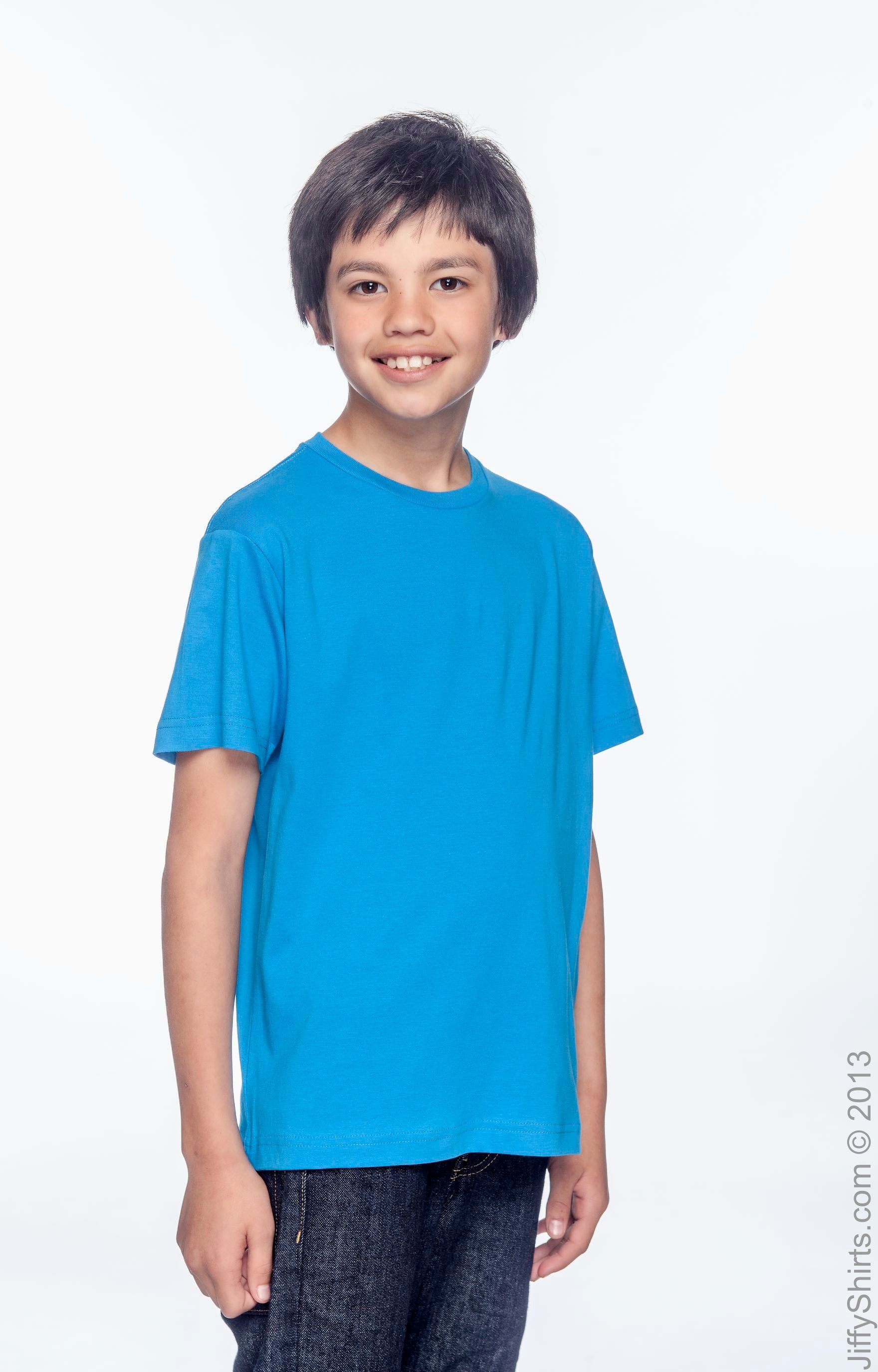 Youth Fine Jersey T-Shirt - Cobalt