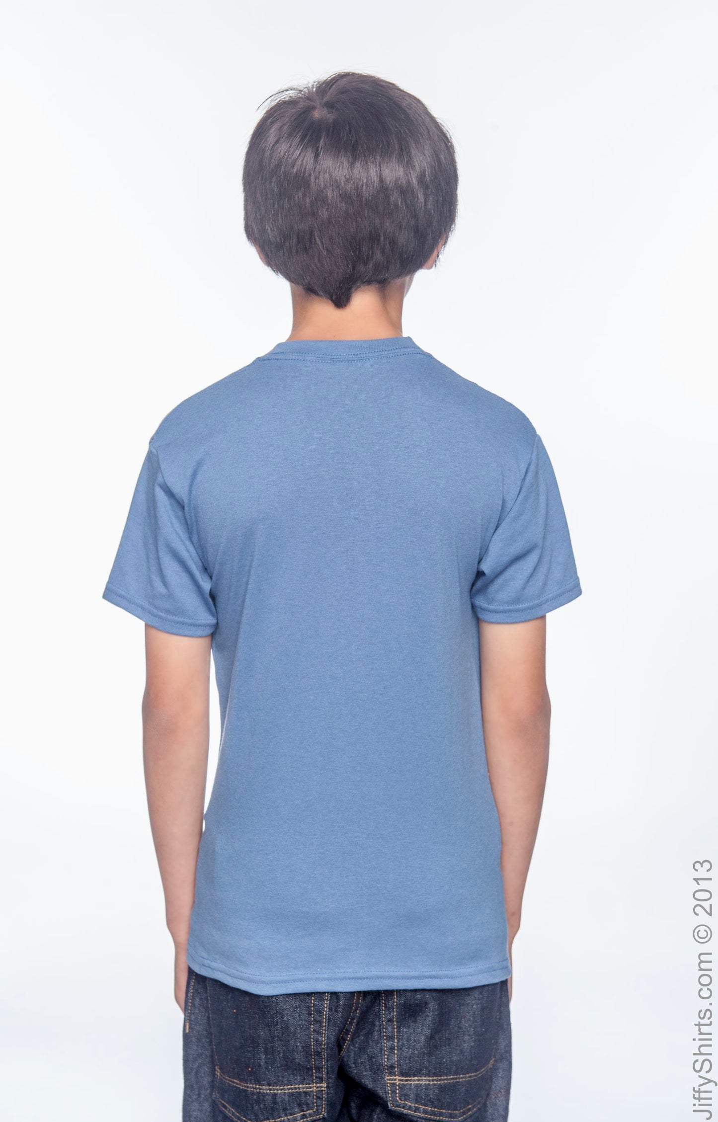 Youth 50/50 Ecosmart® Short Sleeve Tee - Denim Blue