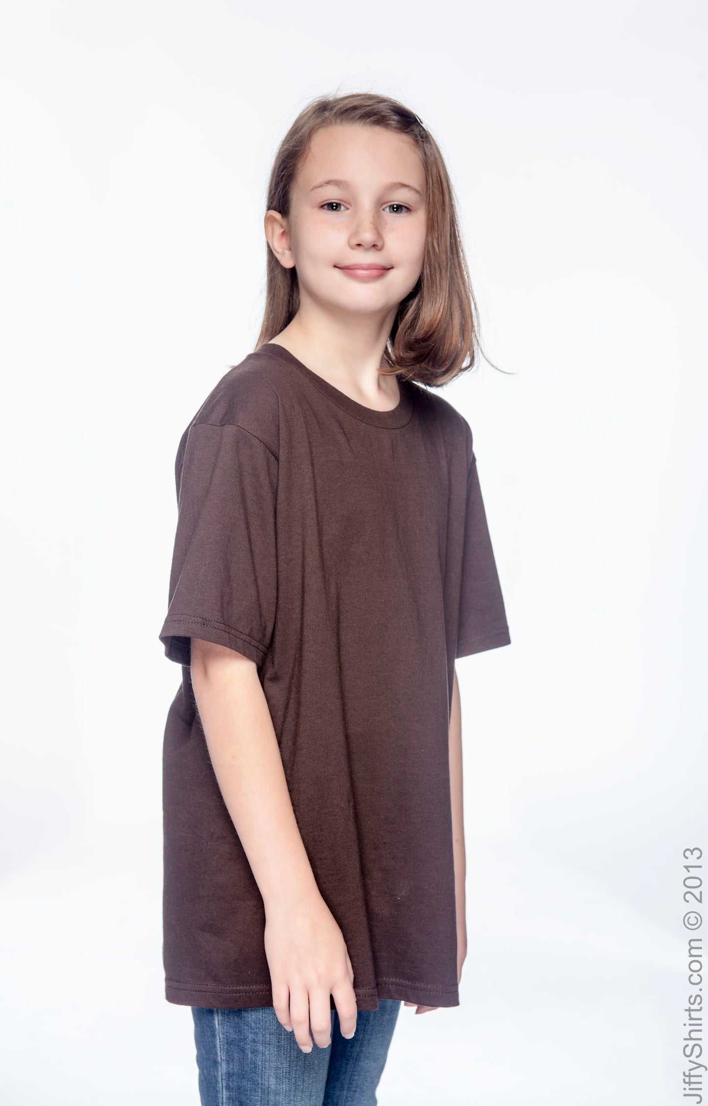 Youth Lightweight T-Shirt - Chocolate