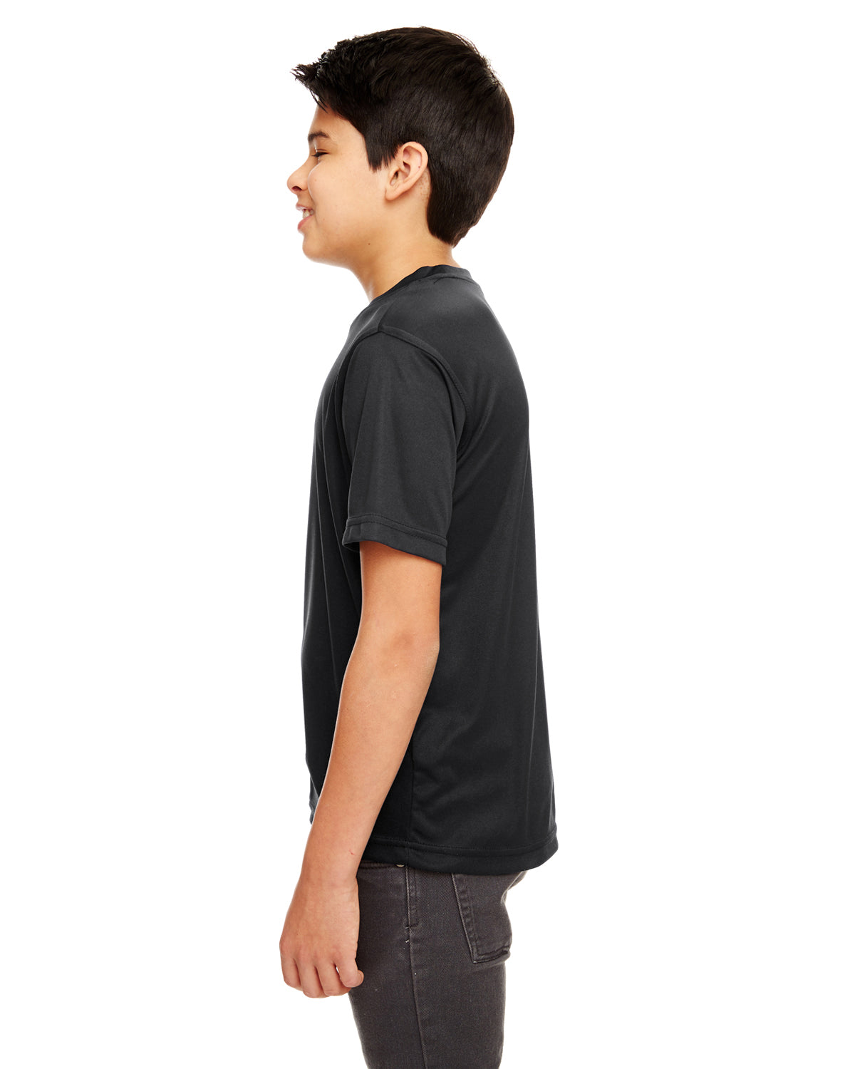 Youth Cool & Dry Basic Performance T-Shirt - Black