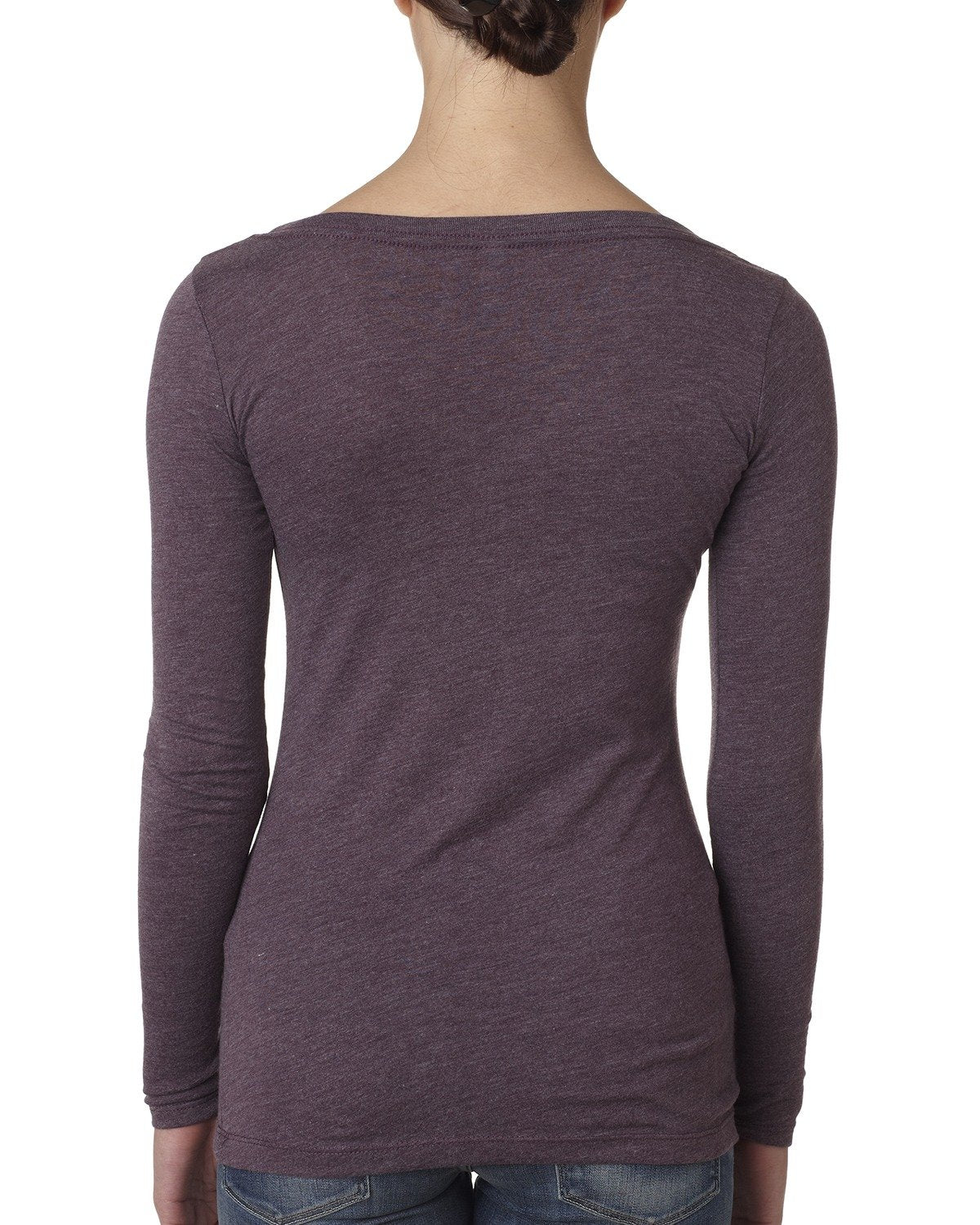 Women's Triblend Long-Sleeve Scoop - Vintage Purple