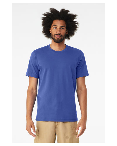 Unisex Heather CVC T-Shirt - Solid True Royal Blend