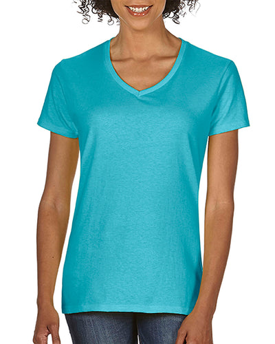 Women's Midweight RS V-Neck T-Shirt - Lagoon Blue