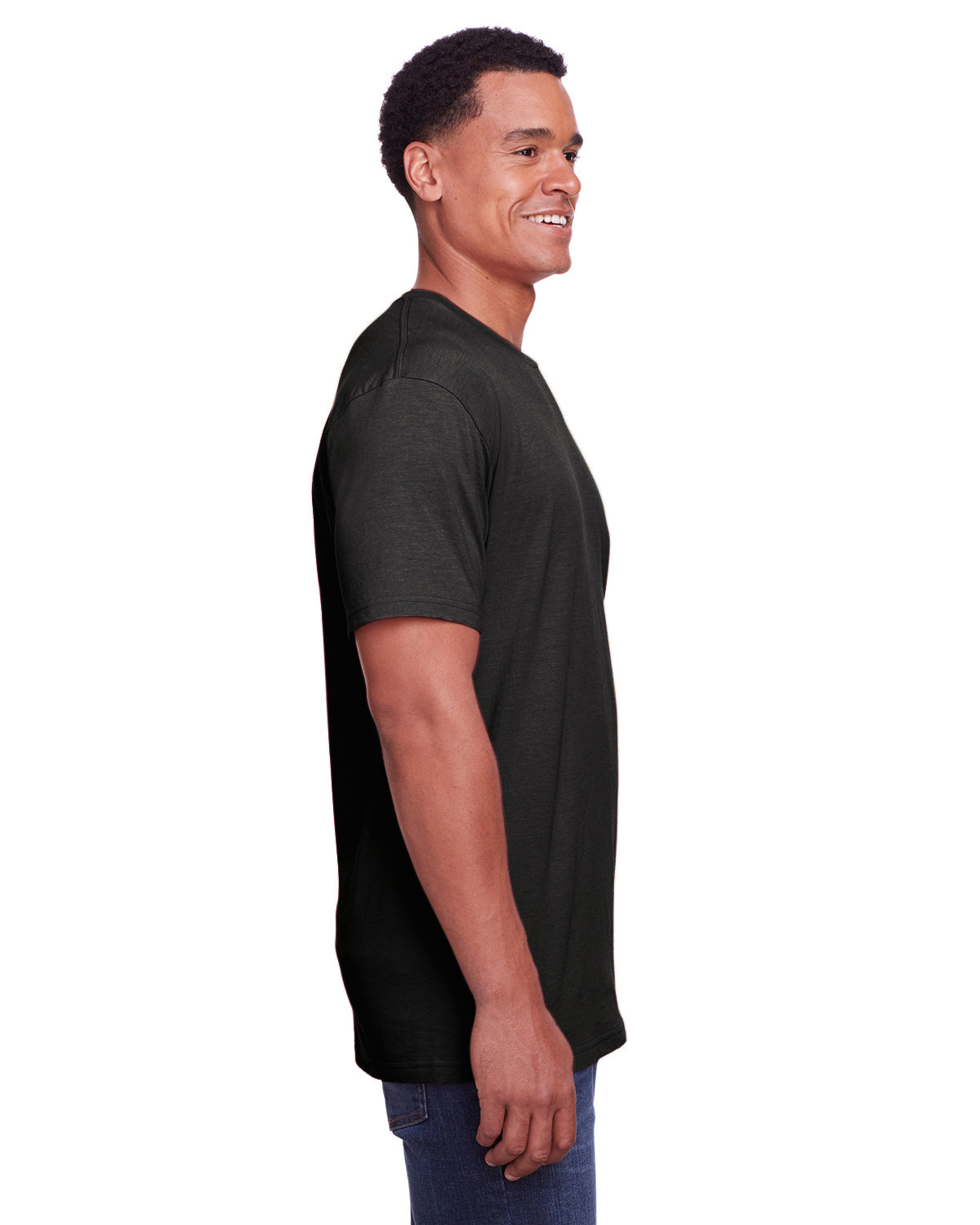 Unisex Softstyle CVC T-Shirt - Pitch Black Mist