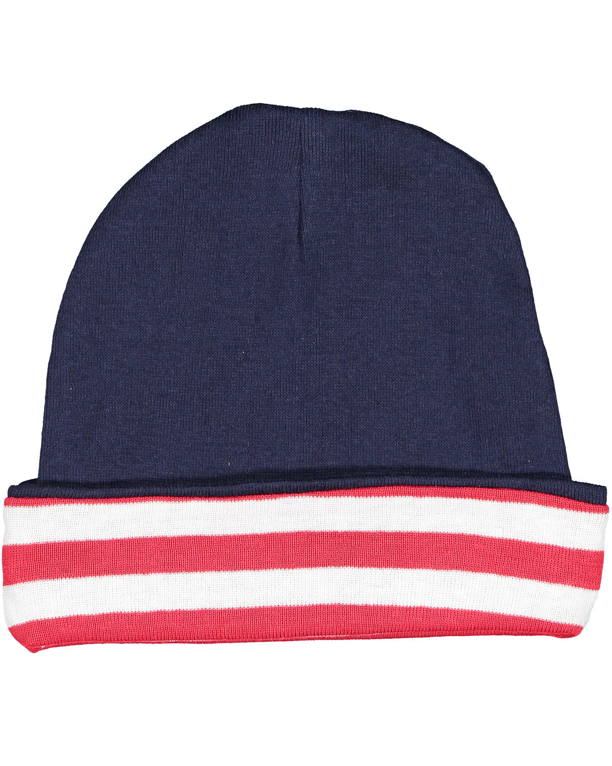 Infant Baby Rib Cap - Nay / Red White Str